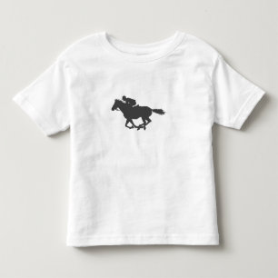 Silhouette horse jockey - Kies achtergrondkleur Kinder Shirts