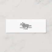 Silhouette horse jockey - Kies achtergrondkleur Mini Visitekaartje (Voorkant)