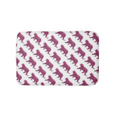 Silhouette Hot Pink en Black Tiger Badmat (Voorkant)