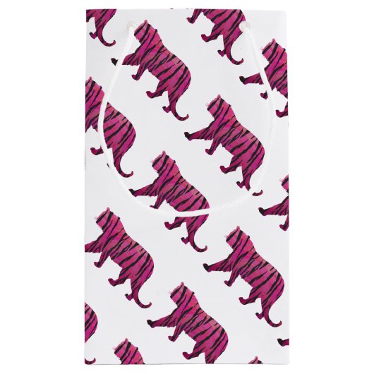 Silhouette Hot Pink en Black Tiger Klein Cadeauzakje (Achterkant)