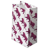 Silhouette Hot Pink en Black Tiger Klein Cadeauzakje (Achterkant Gekanteld)