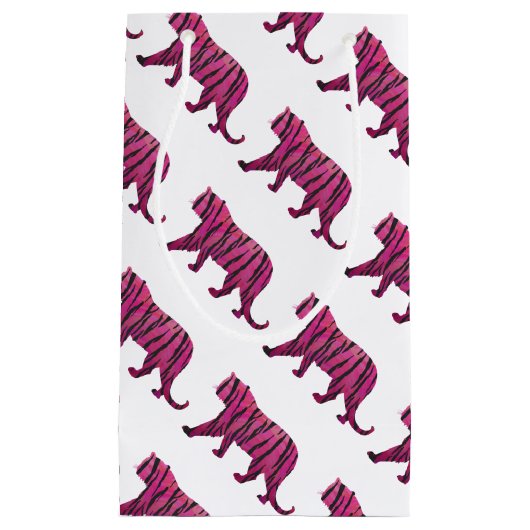 Silhouette Hot Pink en Black Tiger Klein Cadeauzakje (Voorkant)