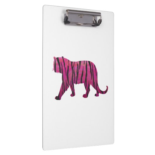 Silhouette Hot Pink en Black Tiger Klembord (Rechts)
