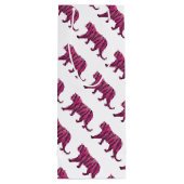 Silhouette Hot Pink en Black Tiger Wijn Cadeautas (Achterkant)