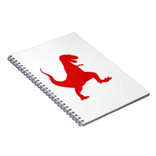 Silhouette illustratie van een tyrannosaurus rex notitieboek (Rechterzijde)
