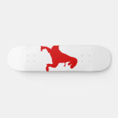 Silhouette illustratie van een tyrannosaurus rex persoonlijk skateboard (Horizontaal)