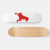 Silhouette illustratie van een tyrannosaurus rex persoonlijk skateboard (Horizontaal)