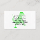 Silhouette illustratie van een tyrannosaurus rex visitekaartje (Voorkant)