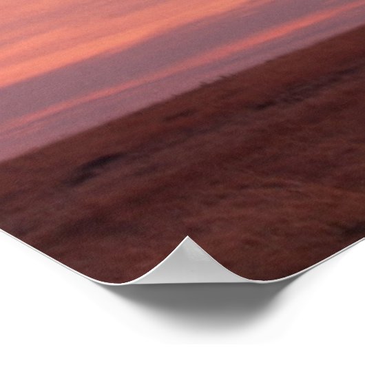 Silhouette image of acacia tree at sunrise poster (Hoek)