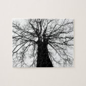 Silhouette in zwart-wit legpuzzel (Horizontaal)