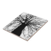 Silhouette in zwart-wit tegeltje (Zijkant)