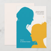 Silhouette Internationale Vrouwendag Wenskaart Feestdagenkaart (Voorkant / Achterkant)