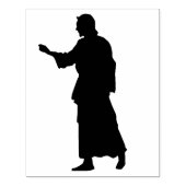 Silhouette Jesus 2 patroon, kunststempel Rubberstempel (Afrduk)