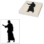 Silhouette Jesus 2 patroon, kunststempel Rubberstempel (Gestempeld)