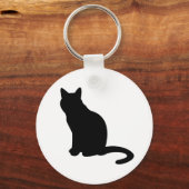 Silhouette Katten Sleutelhanger (Achterkant)