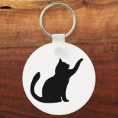 Silhouette Katten Sleutelhanger (Voorkant)