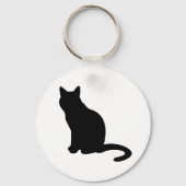 Silhouette Katten Sleutelhanger (Achterkant)