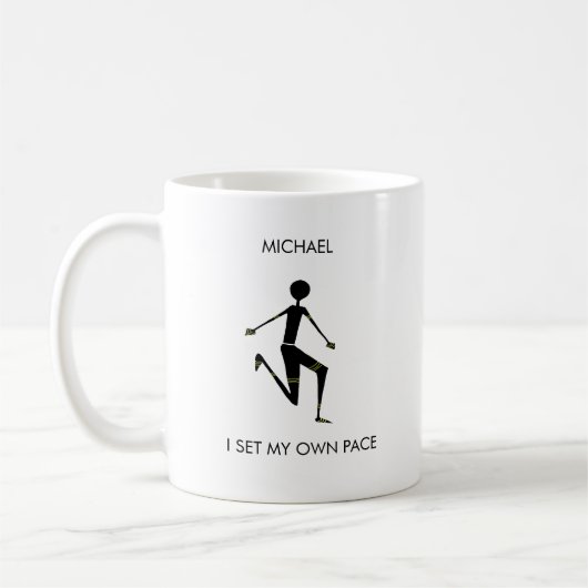 Silhouette Keniaanse atleet Koffiemok (Links)