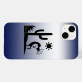 Silhouette Kokopelli Case-Mate iPhone Case (Achterkant (horizontaal))