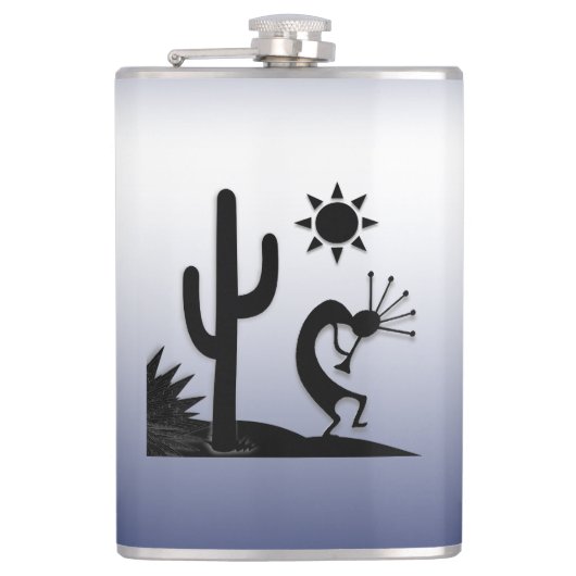 Silhouette Kokopelli Heupfles (Voorkant)