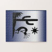 Silhouette Kokopelli Legpuzzel (Horizontaal)