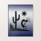 Silhouette Kokopelli Legpuzzel (Verticaal)