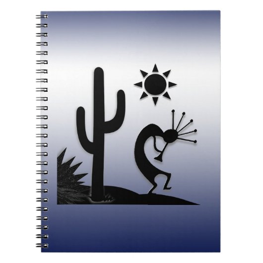 Silhouette Kokopelli Notitieboek (Voorkant)