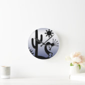 Silhouette Kokopelli Ronde Klok (Huis)