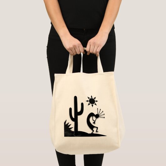 Silhouette Kokopelli Tote Bag (Voorkant (product))