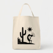 Silhouette Kokopelli Tote Bag (Voorkant)