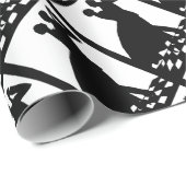 silhouette koppels dansen in donkere letters cadeaupapier (Rol Hoek)