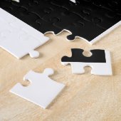 silhouette koppels dansen in het donker legpuzzel (Zijkant)