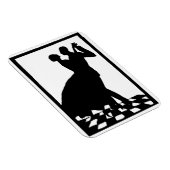 silhouette koppels dansen in het donker magneet (Rechterzijde)