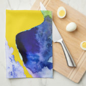 Silhouette kunst waterverf abstract theedoek (Quarter Fold)