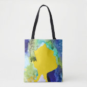 Silhouette kunst waterverf abstract tote bag (Voorkant)