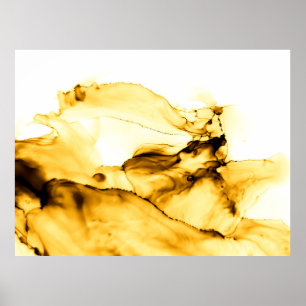 Silhouette-landschap van kokosnootbomen, tropische poster