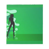 Silhouette-laptop Notitieblok (Voorkant)