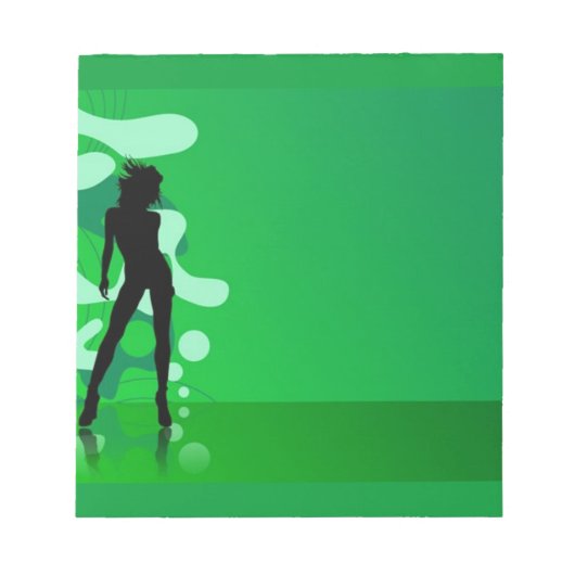 Silhouette-laptop Notitieblok (Voorkant)