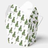 Silhouette Leopard Black en Green Bedankdoosjes (Geopend)