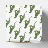 Silhouette Leopard Black en Green Bedankdoosjes (Bovenkant)