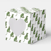 Silhouette Leopard Black en Green Bedankdoosjes (Voorkant Zijde)