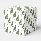 Silhouette Leopard Black en Green Bedankdoosjes (Achterkant)