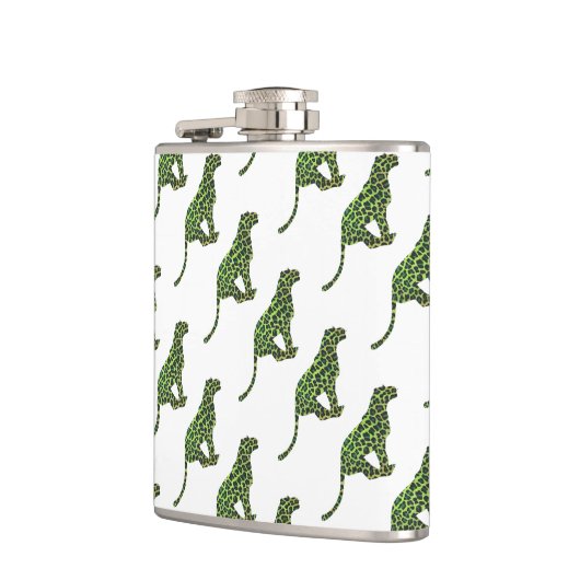 Silhouette Leopard Black en Green Heupfles (Links)