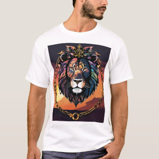 "Silhouette Lion Head T-shirt – vet en krachtig