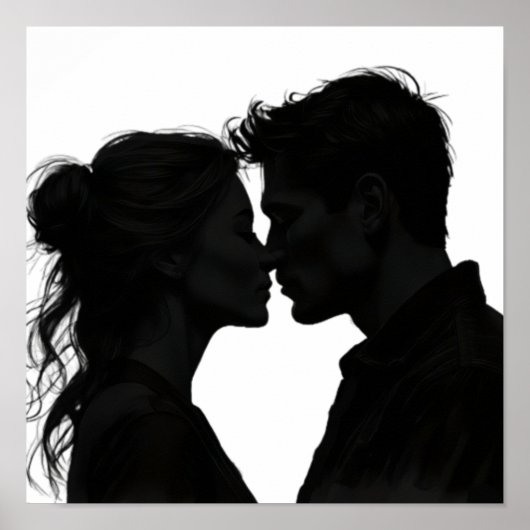 Silhouette Love Poster (Voorkant)