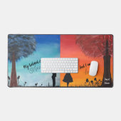 Silhouette Lovers Bureaumat (Keyboard & Muis)