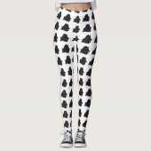Silhouette Map van Belarus Leggings (Voorkant)