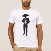 Silhouette Mariachi Mannen T-shirt (Voorkant)