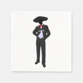 Silhouette Mariachi Paper Napkins Servet (Voorkant)