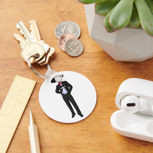 Silhouette Mariachi Sleutelhanger